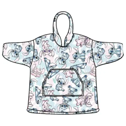Disney Stitch Angel Fleecová deka s kapucí pončo 7-14 let fotografii produktu