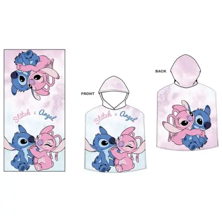 Disney Stitch & Angel mikrovláknová pončo osuška fotografii produktu