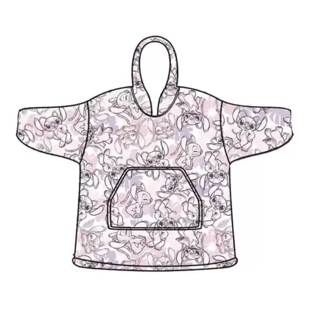 Disney Stitch Angel oversize mikina kabát dětská korálová fotografii produktu