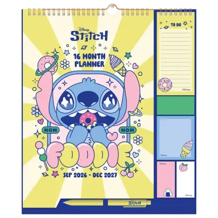 Disney Stitch nástěnný plánovač 2026/27 30 x 34 cm fotografii produktu