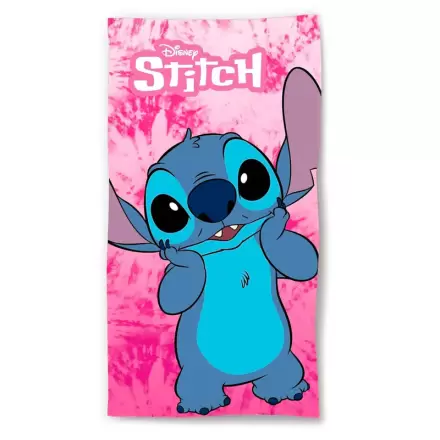 Disney Stitch růžová mikrovláknová plážová osuška termékfotója