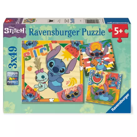 Disney Stitch puzzle 3x39 dílků fotografii produktu