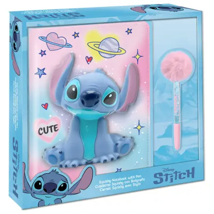 Disney Stitch Squshy zápisník + pompom pero fotografii produktu