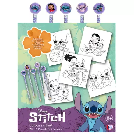 Disney Stitch omalovánka s tužkami a gumami fotografii produktu