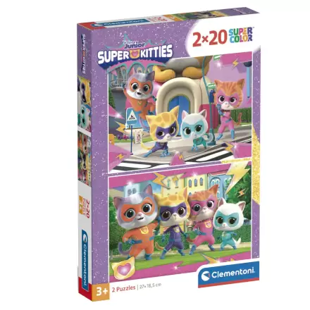 Disney SuperKitties puzzle 2x20 dílků termékfotója