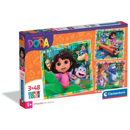 Dora the Explorer Jungle Quest 3x48 dílků skládačka fotografii produktu