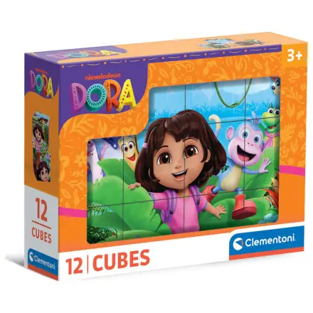 Dora the Explorer kostkové puzzle 12 ks fotografii produktu