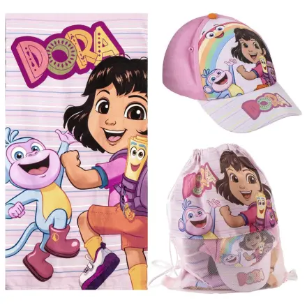 Dora the Explorer ručník + taška + čepice sada fotografii produktu