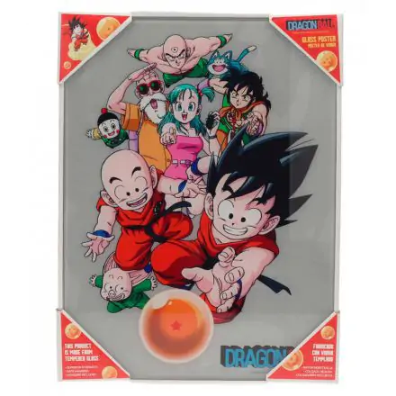 Skleněný plakát s postavami Dragon Ball fotografii produktu