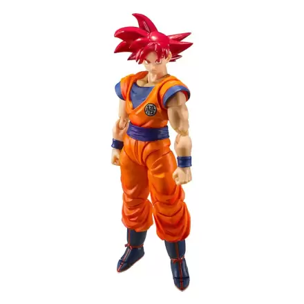 Dragon Ball Super S.H. Figuarts Akční figurka Super Saiyan God Son Goku Saiyan God naplněný světlem spravedlivých srdcí 14 cm fotografii produktu