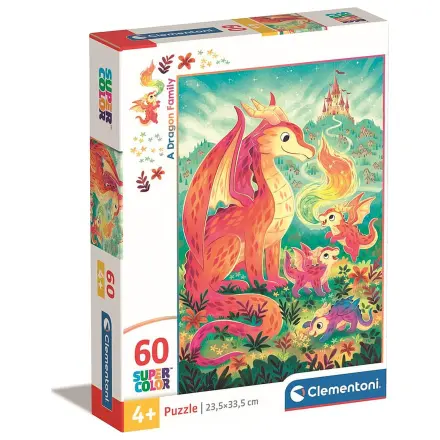 Dragon Family 60 dílků puzzle Clementoni fotografii produktu