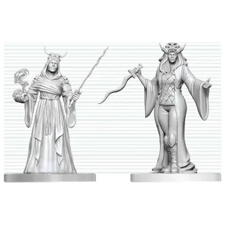 Dungeons & Dragons Nolzur's Marvelous Miniatures Nenabarvená Miniatura Cultist Fanatic & Hierophant 14 cm fotografii produktu