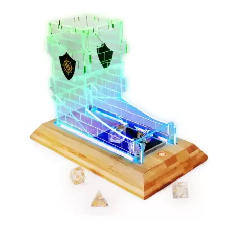 Enhance Tabletop Series LED kostková věž se sadou kostek Clear fotografii produktu