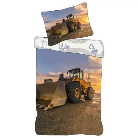 Stavební Sunset Loader povlak na peřinu fotografii produktu