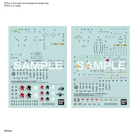 Evangelion RG Decal model kit samolepky fotografii produktu