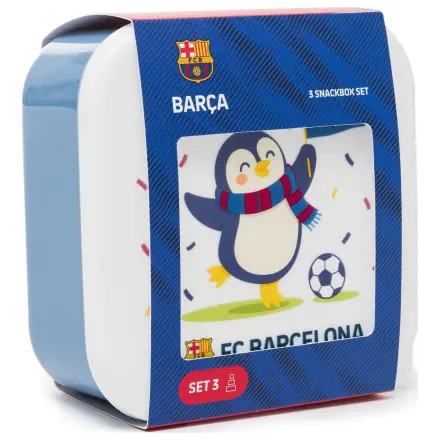 F.C. Barcelona sada 3 svačinových boxů fotografii produktu