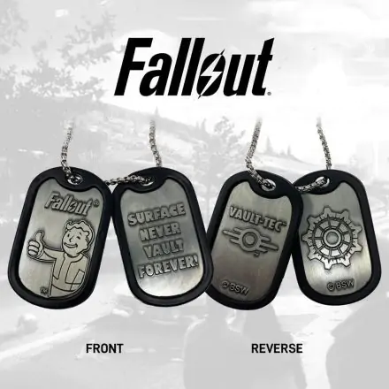 Fallout vojenské známky s kuličkovým řetízkem Logo fotografii produktu