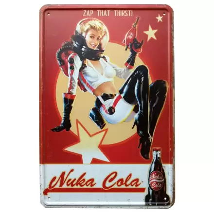 Fallout Kovová cedule Nuka Cola Girl fotografii produktu