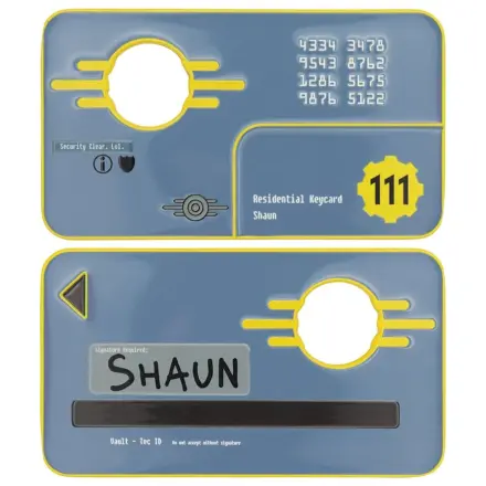 Fallout replika bezpečnostní klíčové karty Vault 111 limitovaná edice 11 cm fotografii produktu