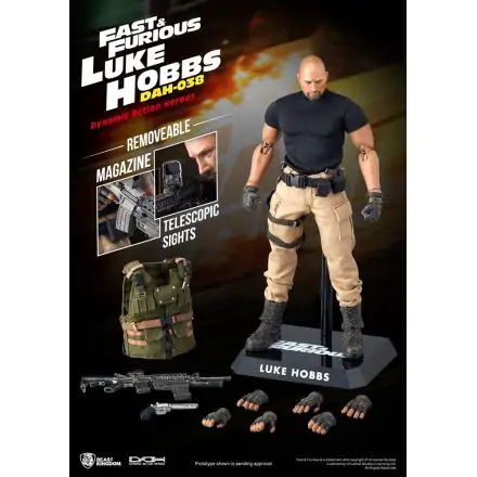 Fast & Furious Dynamic 8ction Heroes Akční figurka 1/9 Luke Hobbs 21 cm termékfotója