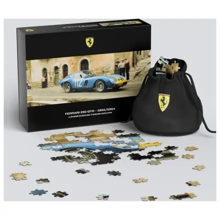 Ferrari 250GTO prémiové puzzle A Swede Swerves Through Sicilians (1000 dílků) 97 x 34 cm fotografii produktu