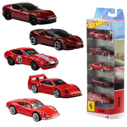 Ferrari Hot Wheels Die-Cast vozidlo 5-balení 1/64 fotografii produktu