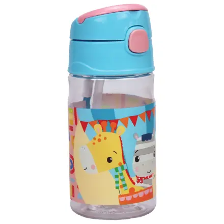 Fisher-Price Animals Party plastová láhev s brčkem a závěsem 350 ml fotografii produktu