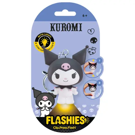 Flashies Hello Kitty Kuromi 3D klíčenka s LED svítilnou fotografii produktu