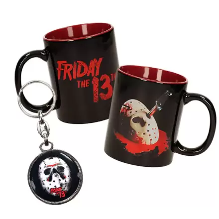 Hrnek a kovová klíčenka Friday the 13th fotografii produktu