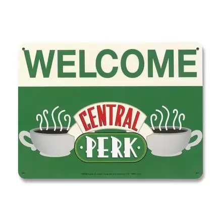 Friends Tin Znamení Central Perk Welcome 15 x 21 cm termékfotója