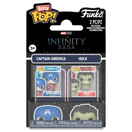 Funko Bitty POP balení 2 figurek Marvel Infinity Saga Captain America a Hulk fotografii produktu