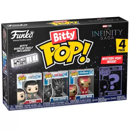 Blister 4 figurky Bitty POP Marvel The Infinity Saga Loki termékfotója