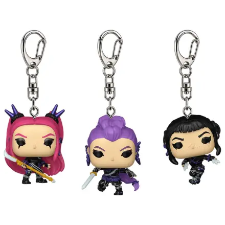 Funko Pocket POP balení 3 klíčenek Kpop Demon Hunters fotografii produktu