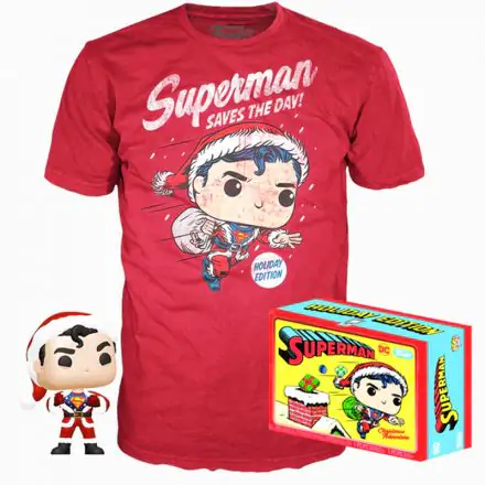 Funko POP figurka a tričko box Back DC Comics Superman Exclusive Flocked termékfotója