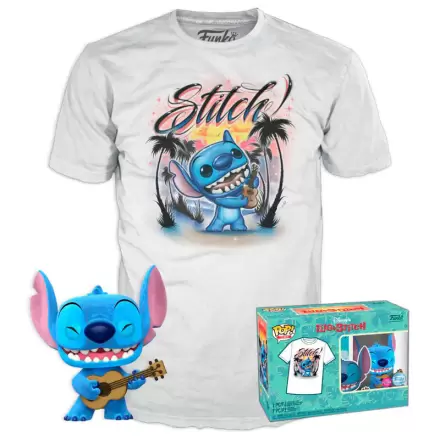 Funko POP figurka & tričko box Disney Stitch Ukelele Exkluzív termékfotója