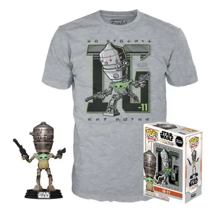 Funko POP! figurka a tričko box Star Wars The Mandalorian IG-11 s The Child termékfotója