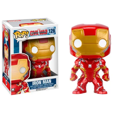 Captain America Civil War POP! Vinylová kývající hlava Iron Man 10 cm fotografii produktu