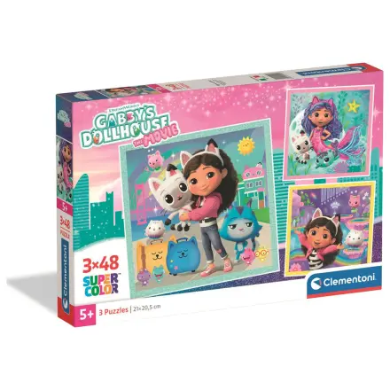 Gabbys Dollhouse puzzle 3x48 dílků fotografii produktu