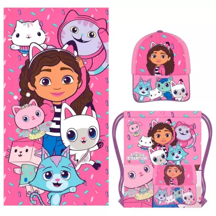 Gabbys Dollhouse sada ručník + taška + čepice fotografii produktu