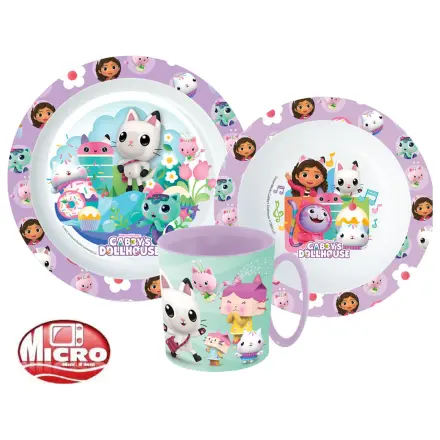 Gabby's Dollhouse Wonderland jídelní set, mikro plastový set s hrnkem 350 ml fotografii produktu