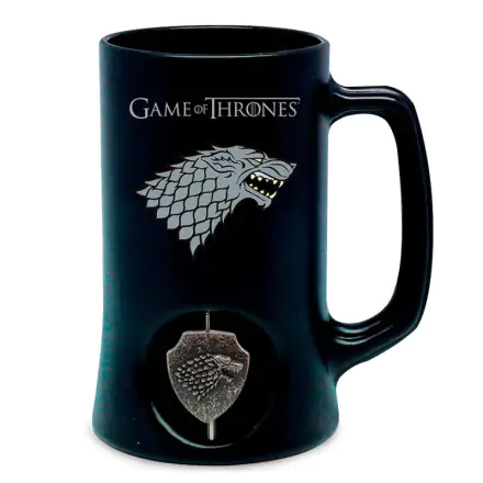 Game of Thrones logo 3D Stark džbán fotografii produktu