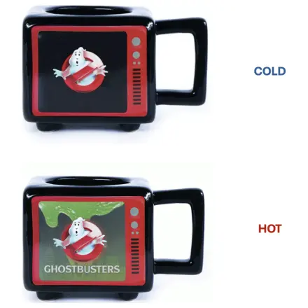 Ghostbusters I Ain't Afraid Retro TV hrnek měnící barvu s teplem 500 ml fotografii produktu