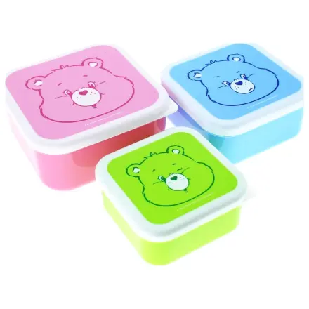 Care Bears sada 3 svačinových krabiček fotografii produktu