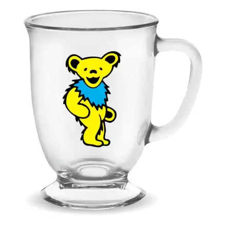 Grateful Dead: Yellow Dancing Bear skleněný hrnek do kavárny 470 ml termékfotója