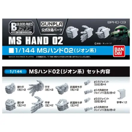 Gundam Builders Parts HD 1/144 MS Ruka 02 Zeon Model Kit fotografii produktu