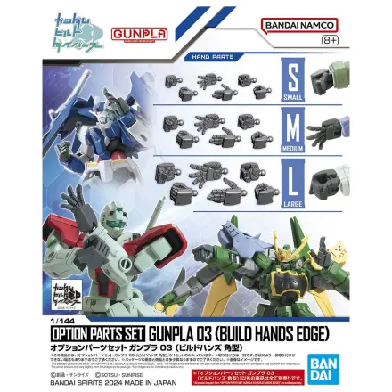 Gundam volitelné části Set Gunpla 3 (Build Hands Edge) modelářská stavebnice fotografii produktu
