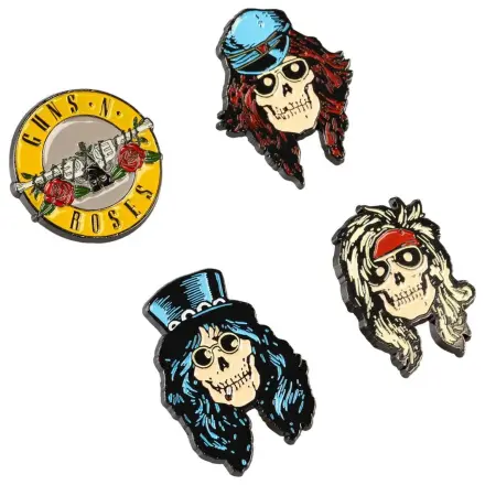 Guns N Roses sada 4 odznáčků fotografii produktu