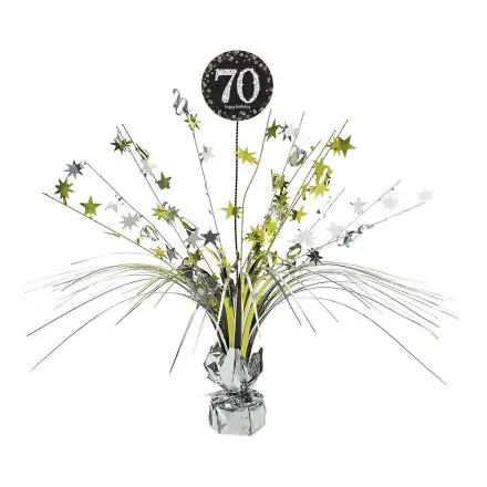 Happy Birthday Gold 70 dekorace na stůl 18 palců fotografii produktu