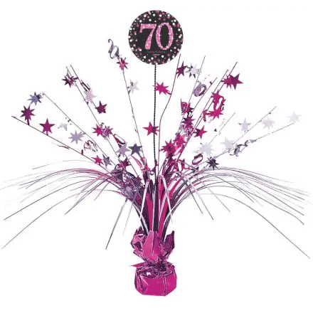 Happy Birthday Pink 70 Centrální dekorace 18 palců fotografii produktu