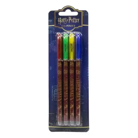 Harry Potter Gel Pens 4-Pack Colourful Crest / Gelové propisky 4-balení Colourful Crest fotografii produktu